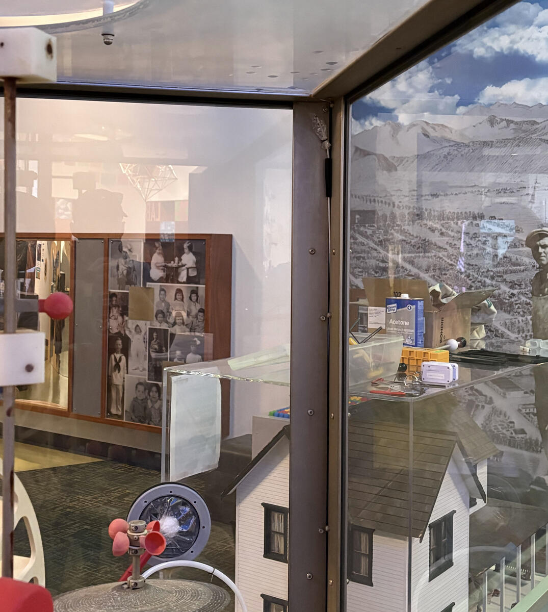 Microphone installed in the corner